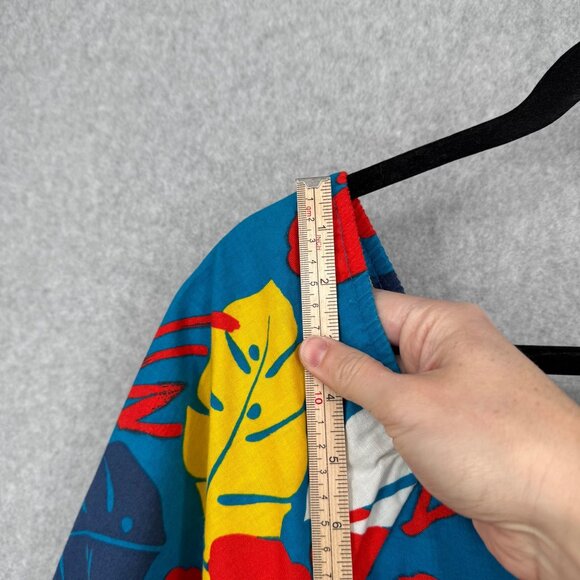 Island Vibrations Womens VTG Floral Hawaiian MuuMuu Dress Size L Multicolor SS - Picture 8 of 10